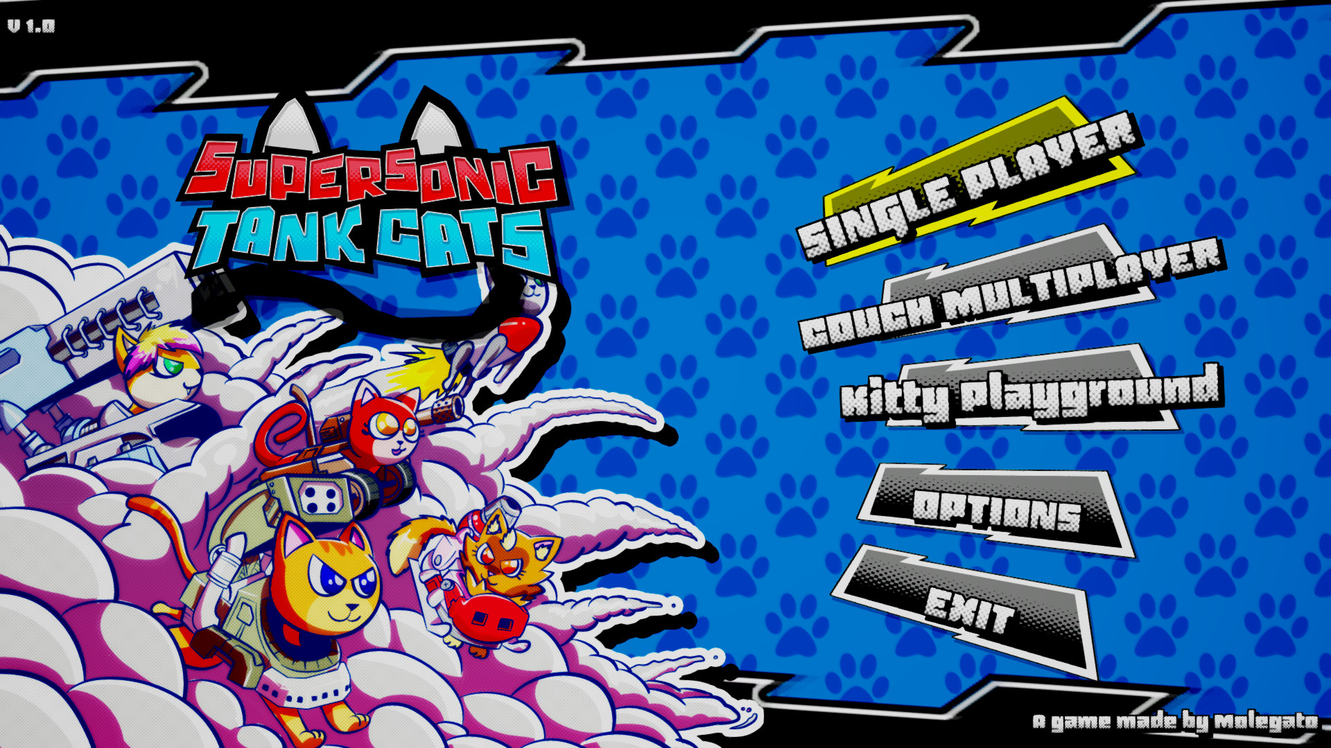 《超音速坦克猫 Supersonic Tank Cats》Switch英文版NSP下载-心语项目网