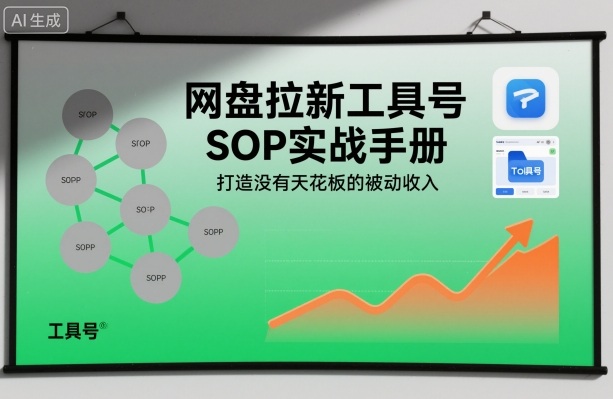 网盘拉新工具号SOP实战手册，打造没有天花板的被动收入-心语项目网
