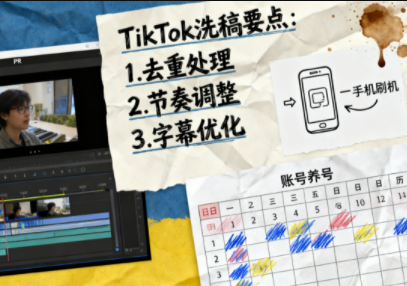 TikTok洗稿剪辑全流程课-心语项目网
