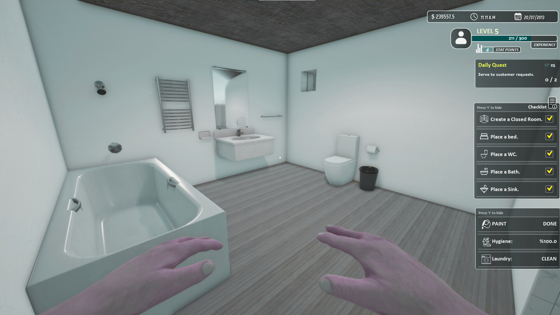 《酒店老板模拟器/Hotel Owner Simulator》PC中文版下载-含Build.18948595-心语项目网