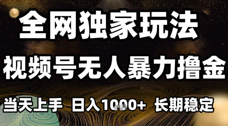年底最新独家视频号无人直播撸礼物，小白也能轻松日入1k+，长期稳定，可批量复制【揭秘】-心语项目网