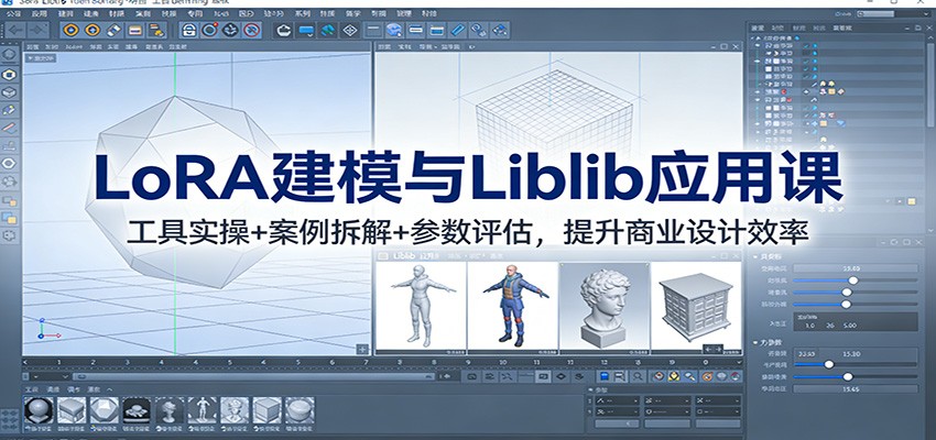 LoRA建模与Liblib应用课:工具实操+案例拆解+参数评估,提升商业设计效率-心语项目网