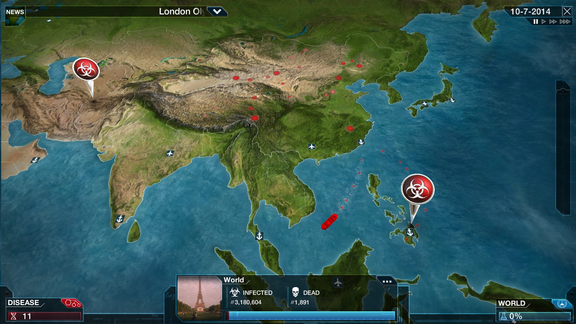 PC游戏《瘟疫公司:物竞天择/瘟疫公司:进化/Plague Inc: Evolved》中文+Build.21244809下载-心语项目网