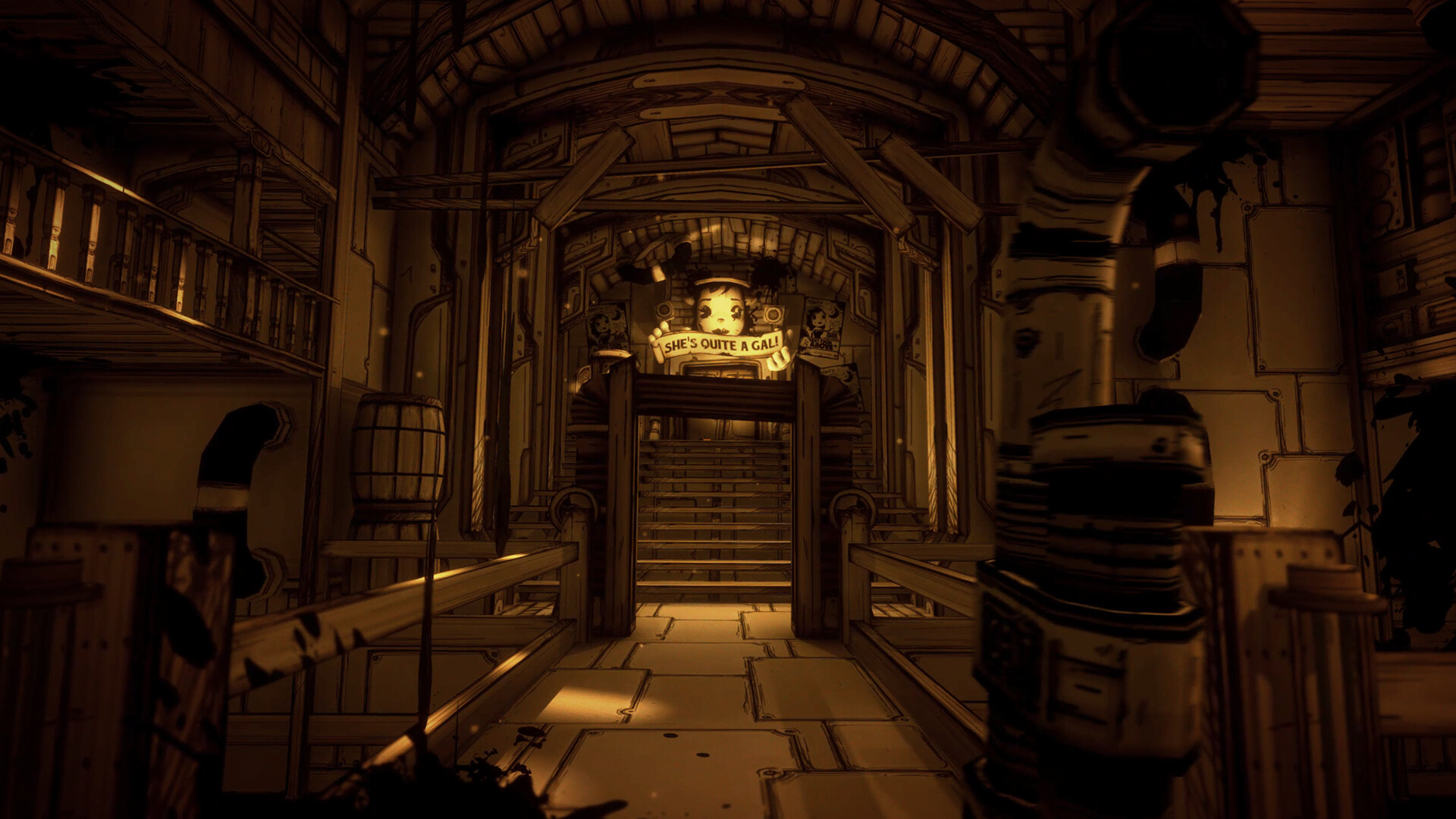 《班迪与墨水机器 Bendy and the Ink Machine》Switch美版中文NSZ下载 – 含2.0.2a补丁-心语项目网