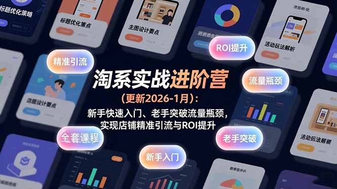 淘系实战进阶营(更新2026-1月-心语项目网