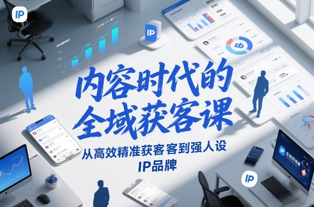 内容时代的全域获客课，从高效精准获客到强人设IP品牌-心语项目网