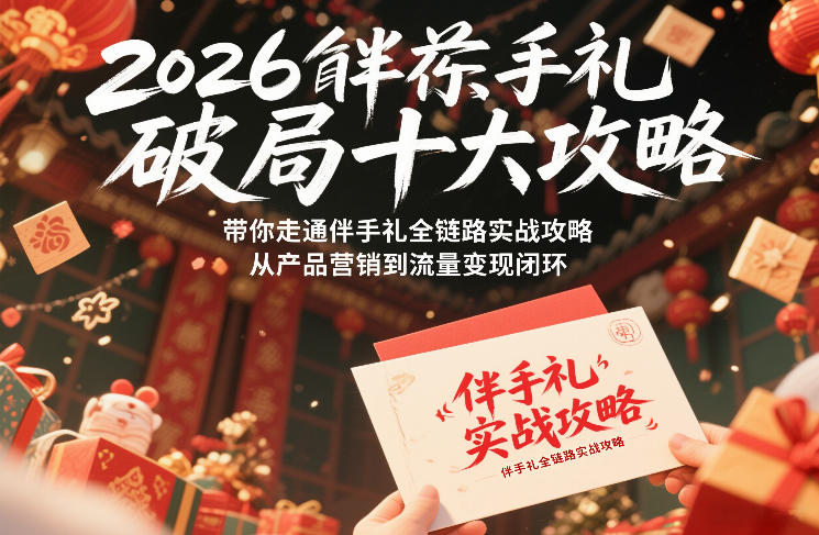 2026伴手礼破局十大攻略，带你走通伴手礼全链路实战攻略，从产品营销到流量变现闭环-心语项目网