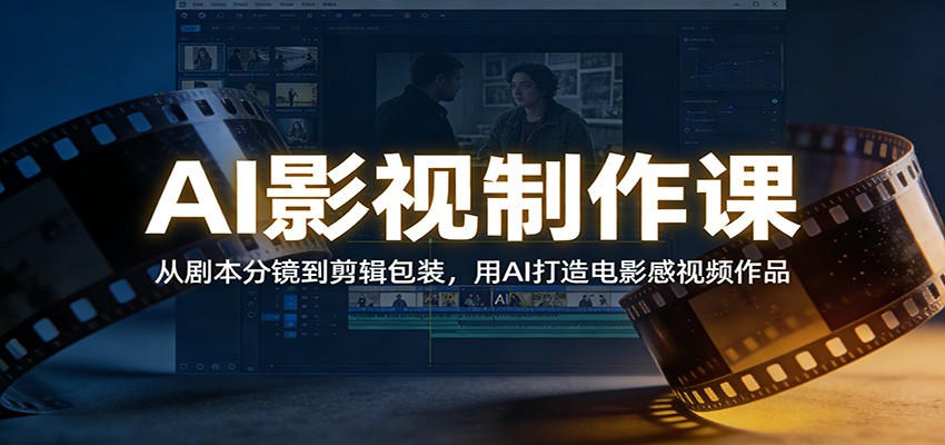 AI影视制作课:从剧本分镜到剪辑包装,用AI打造电影感视频作品-心语项目网