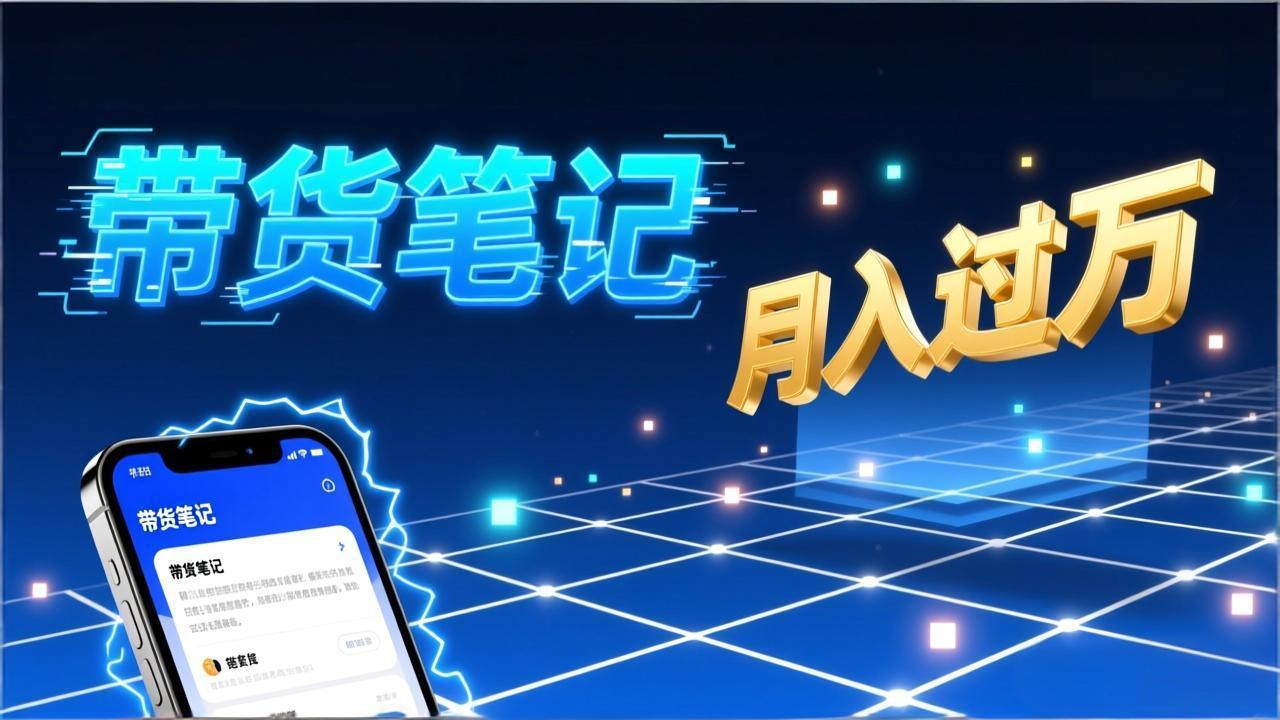 小红书爆款笔记带货实战：拆解封面标题正文全要素，手把手教你单篇笔记带货月入过万-心语项目网
