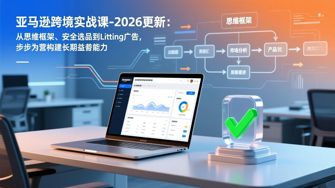 亚马逊跨境实战课-2026更新:从思维框架、安全选品到Listing广告,步步为营构建长期盈利能力-心语项目网