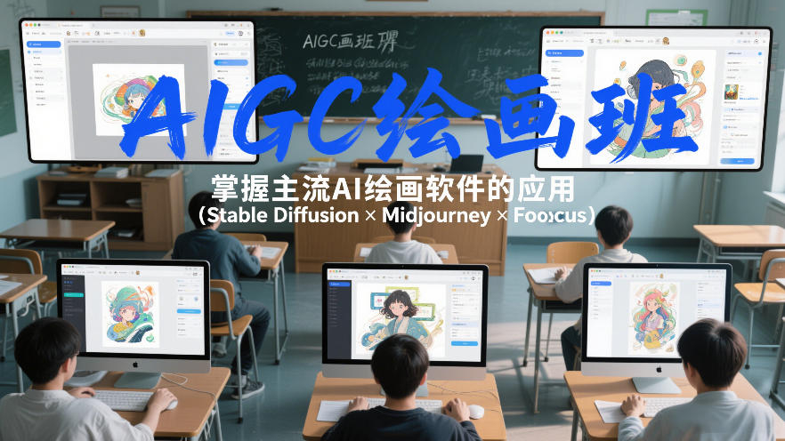 AIGC绘画班，掌握主流Ai绘画软件的应用(Stable Diffusion x Midjourney x Fooocus)-心语项目网