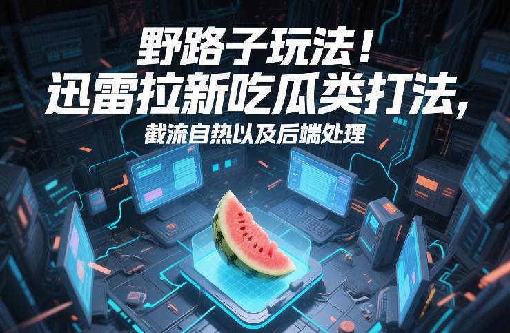 野路子玩法！迅雷拉新吃瓜类打法，截流自热以及后端处理-心语项目网