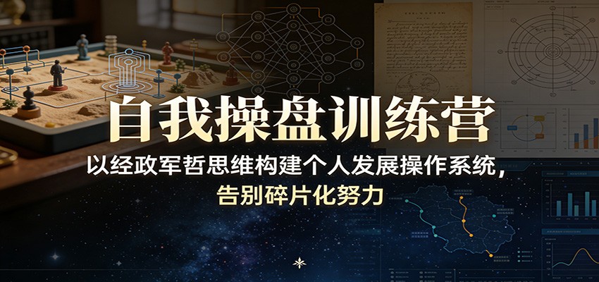 自我操盘训练营:以经政军哲思维构建个人发展操作系统,告别碎片化努力-心语项目网