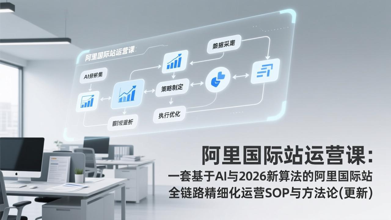 阿里国际站运营课：一套基于AI与2026新算法的阿里国际站全链路精细化运营SOP与方法论(更新-心语项目网