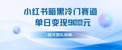 小红书冷门-心语项目网
