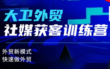 大卫老师·外贸社媒获客独家训练营(更新2月)-心语项目网