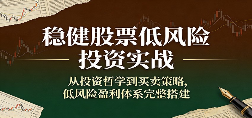 稳健股票低风险投资实战：从投资哲学到买卖策略，低风险盈利体系完整搭建-心语项目网