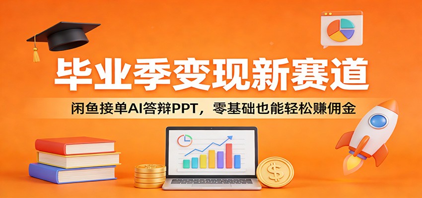 毕业季变现新赛道：闲鱼接单AI答辩PPT，零基础也能轻松赚佣金-心语项目网