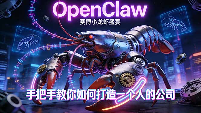 OpenClaw，小龙虾-从产品到爆款的成长之路，手把手教你如何打造一个人的公司-心语项目网