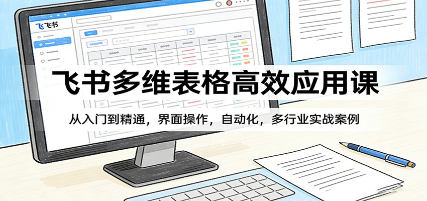 飞书多维表格高效应用课：从入门到精通，界面操作，自动化，多行业实战案例-心语项目网