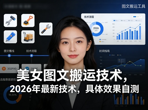 美女图文搬运技术，2026年最新技术，具体效果自测-心语项目网