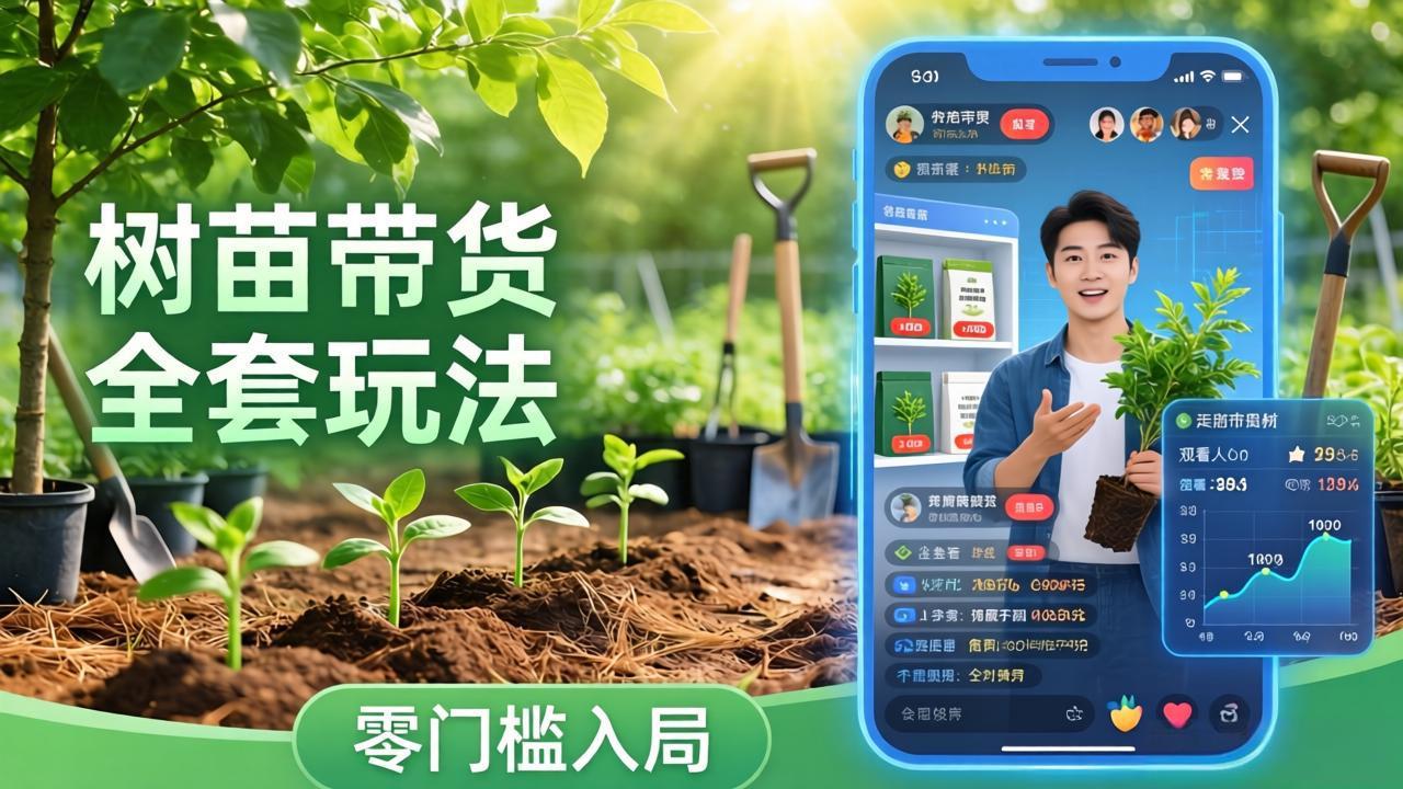 视频号AI树苗带货全套玩法：零门槛入局，掌握豆包、千问等AI工具制作树苗视频的全套流程-心语项目网