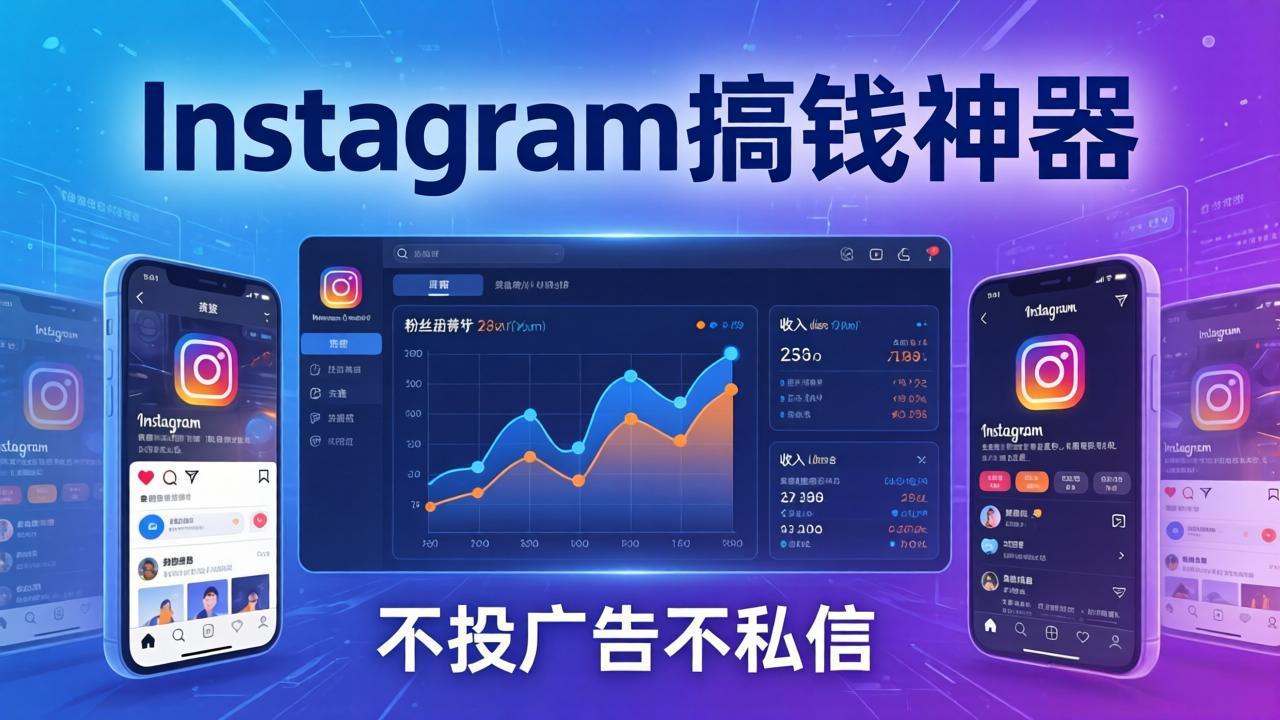Instagram搞钱神器：月涨6万粉+月入5万刀，不投广告不私信，靠算法+低价产品-心语项目网