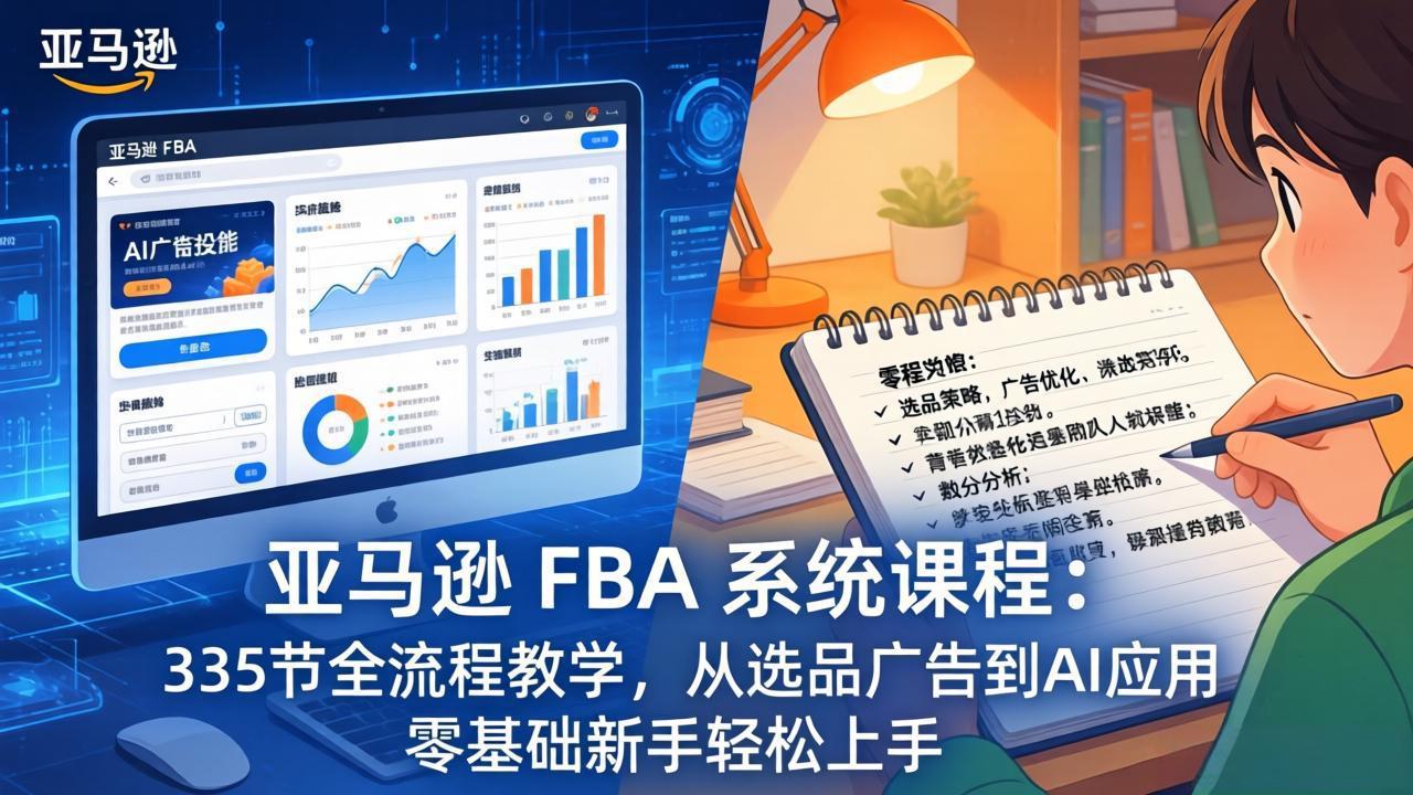 亚马逊 FBA 系统课程(更新26年3月-心语项目网