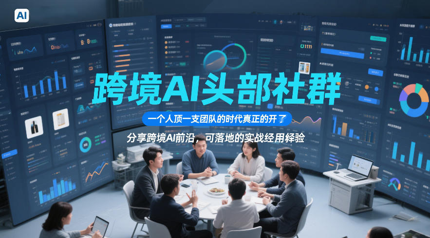 跨境AI头部社群，一个人顶一支团队的时代真正的开始了，分享跨境AI前沿，可落地的实战经验(更新3月23日)-心语项目网