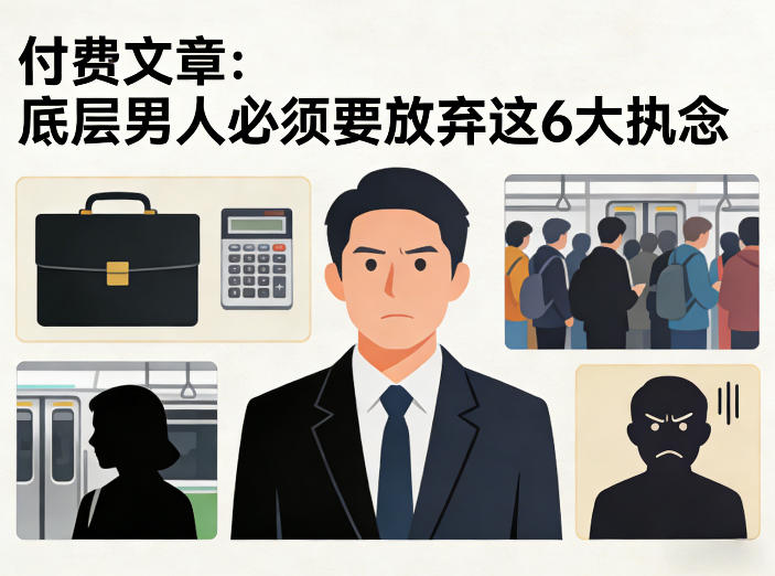 付费文章：底层男人必须要放弃这6大执念-心语项目网