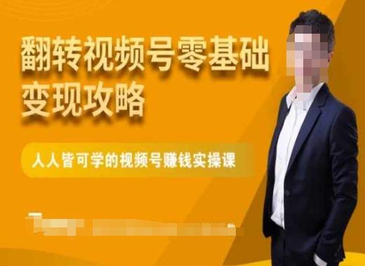 微信视频号零基础变现攻略，人人皆可学的视频号赚钱实操课-心语项目网