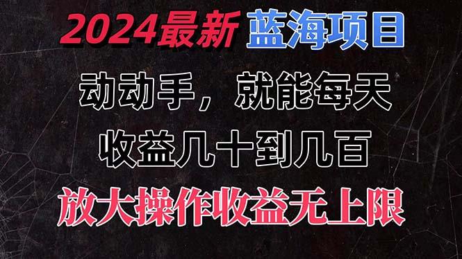 有手就行的2024全新蓝海项目，每天1小时收益几十到几百，可放大操作收…-心语项目网