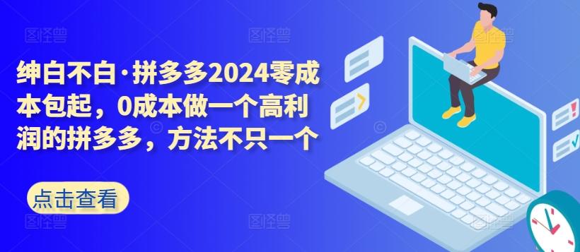 拼多多2024零成本包起，0成本做一个高利润的拼多多，方法不只一个-心语项目网