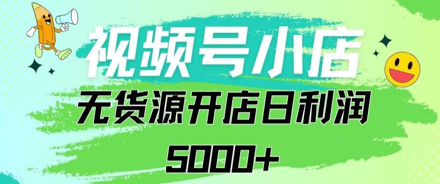 视频号无货源小店从0到1日订单量千单以上纯利润稳稳5000+【揭秘】-心语项目网