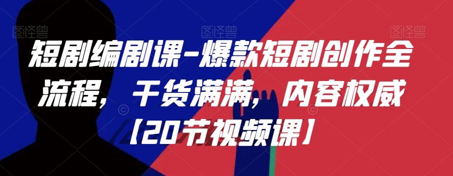 短剧编剧课-爆款短剧创作全流程，干货满满，内容权威【20节视频课】-心语项目网
