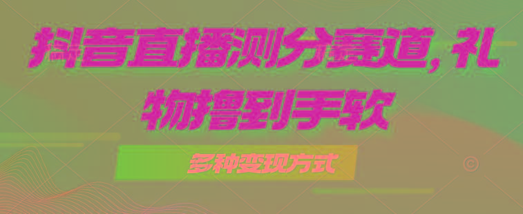 抖音直播测分赛道，多种变现方式，轻松日入1000+-心语项目网