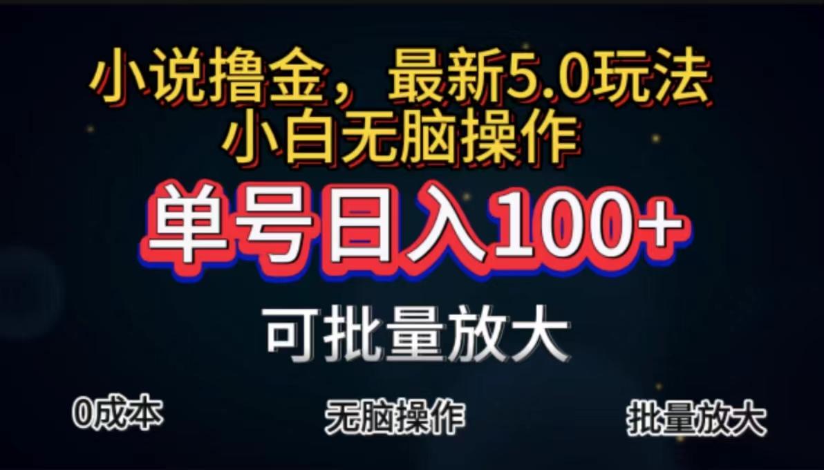 全自动小说撸金，单号日入100+小白轻松上手，无脑操作-心语项目网