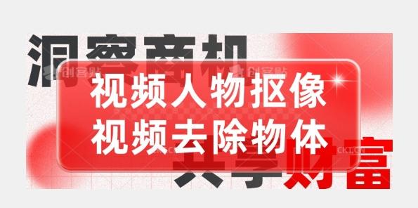 【超强视频处理工具】视频人物抠像+视频去除物体-心语项目网