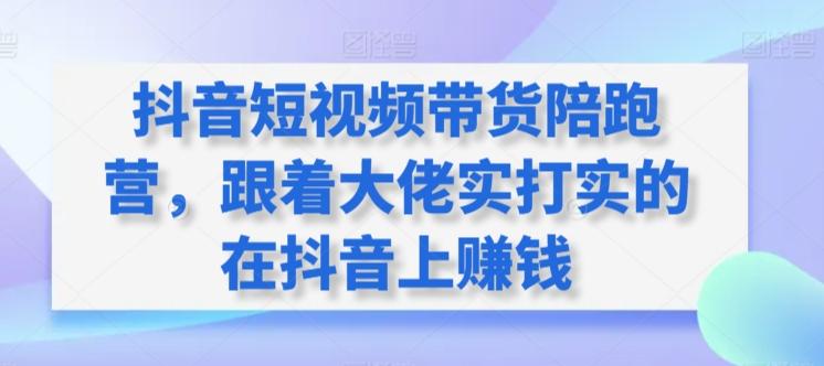 抖音短视频带货陪跑营，跟着大佬实打实的在抖音上赚钱-心语项目网
