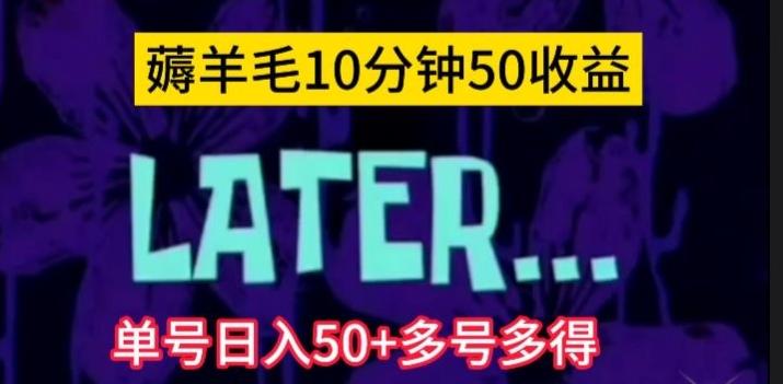 美团薅羊毛玩法，单号日入50+多号多得【仅揭秘】-心语项目网