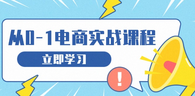 从零做电商实战课程，教你如何获取访客、选品布局，搭建基础运营团队-心语项目网