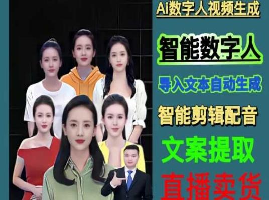 伍老师Ai数字人快速剪辑制作以及变现视频课-心语项目网