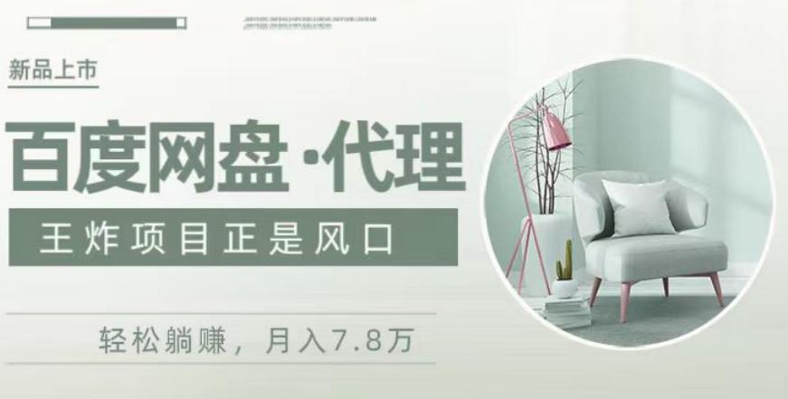 度盘代理，月入7w保姆级全方位教程-心语项目网