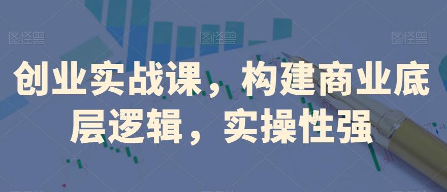 创业实战课，​构建商业底层逻辑，实操性强-心语项目网