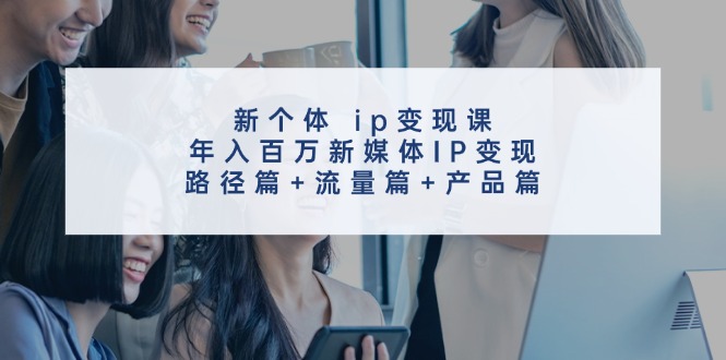 新个体ip变现课，年入百万新媒体IP变现，路径篇+流量篇+产品篇-心语项目网