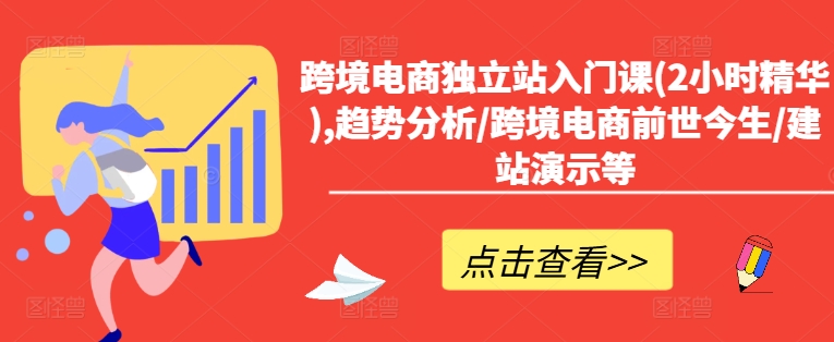跨境电商独立站入门课(2小时精华),趋势分析/跨境电商前世今生/建站演示等-心语项目网