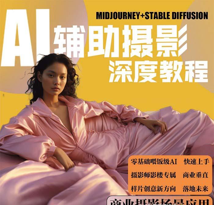 (8727期)2024年AI辅助摄影人工智能商业应用摄影课程(37节课)-心语项目网