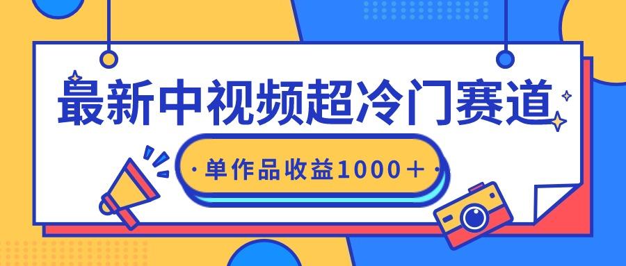(9275期)最新中视频超冷门赛道，轻松过原创，单条视频收益1000＋-心语项目网