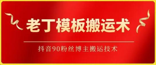 老丁模板搬运术：抖音90万粉丝博主搬运技术【揭秘】-心语项目网