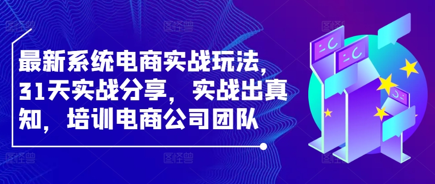最新系统电商实战玩法，31天实战分享，实战出真知，培训电商公司团队-心语项目网